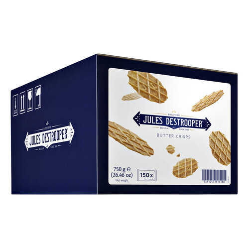 Jules Destrooper Koekjes Jules Destrooper natuurboterwafels doos 150st.