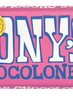 Tony's Chocolonely Chocolade Tony's Chocolonely reep 180gr wit framboos knettersuiker