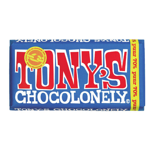 Tony's Chocolonely Chocolade Tony's Chocolonely reep 180gr puur