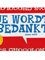 Tony's Chocolonely Chocolade Tony's Chocolonely reep 180gr melk "Bedankt"