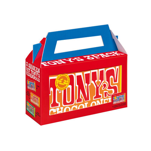 Tony's Chocolonely Chocolade Tony's Chocolonely  Rainbowpack Classic 3 repen à 180gr