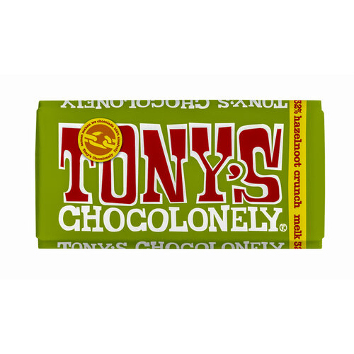 Tony's Chocolonely Chocolade Tony's Chocolonely Melk hazelnoot crunch 180gr