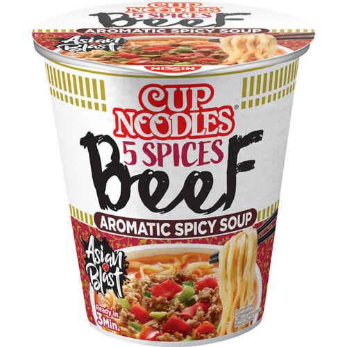 Nissin Noodles Nissin 5 spices beef cup