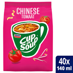 Cup-a-Soup Unox machinezak Chinese tomaat 140ml