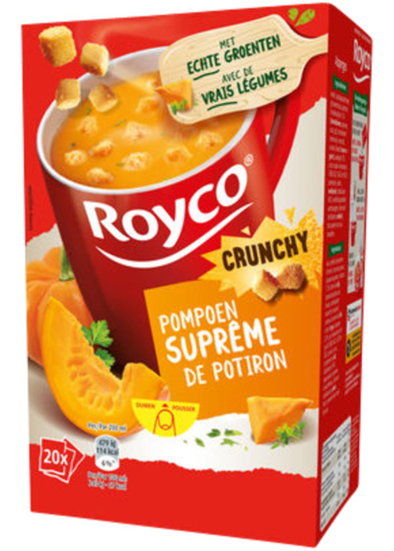 Royco Soupe Royco Suprême de potiron avec croutons 20 sachets