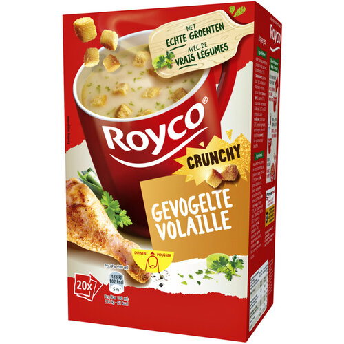 Royco Soep Royco gevogelte met croutons 20 zakjes