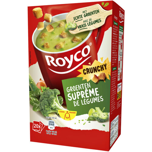 Royco Soupe Royco Crunchy Suprême de légumes avec croûtons 20 sachets