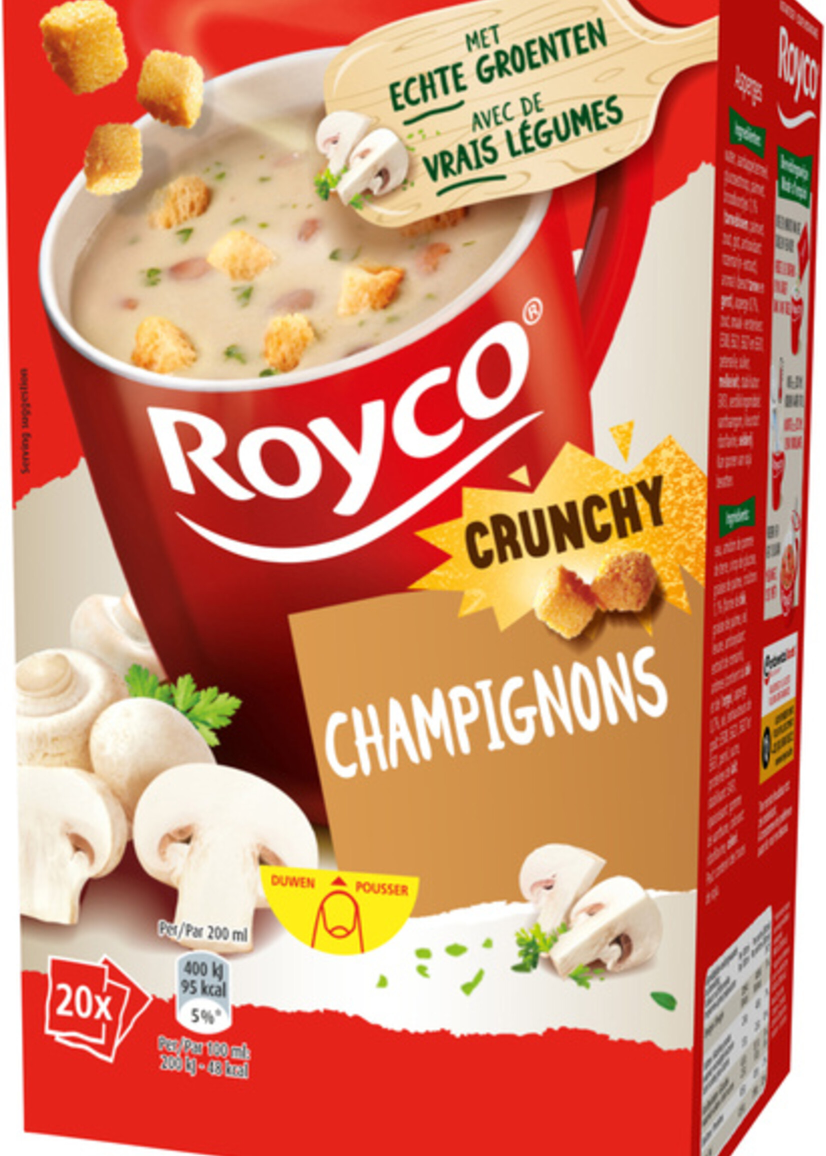 Royco Soupe Royco Crunchy champignons 20 sachets