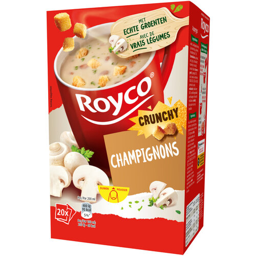 Royco Soep Royco crunchy champignons 20 zakjes