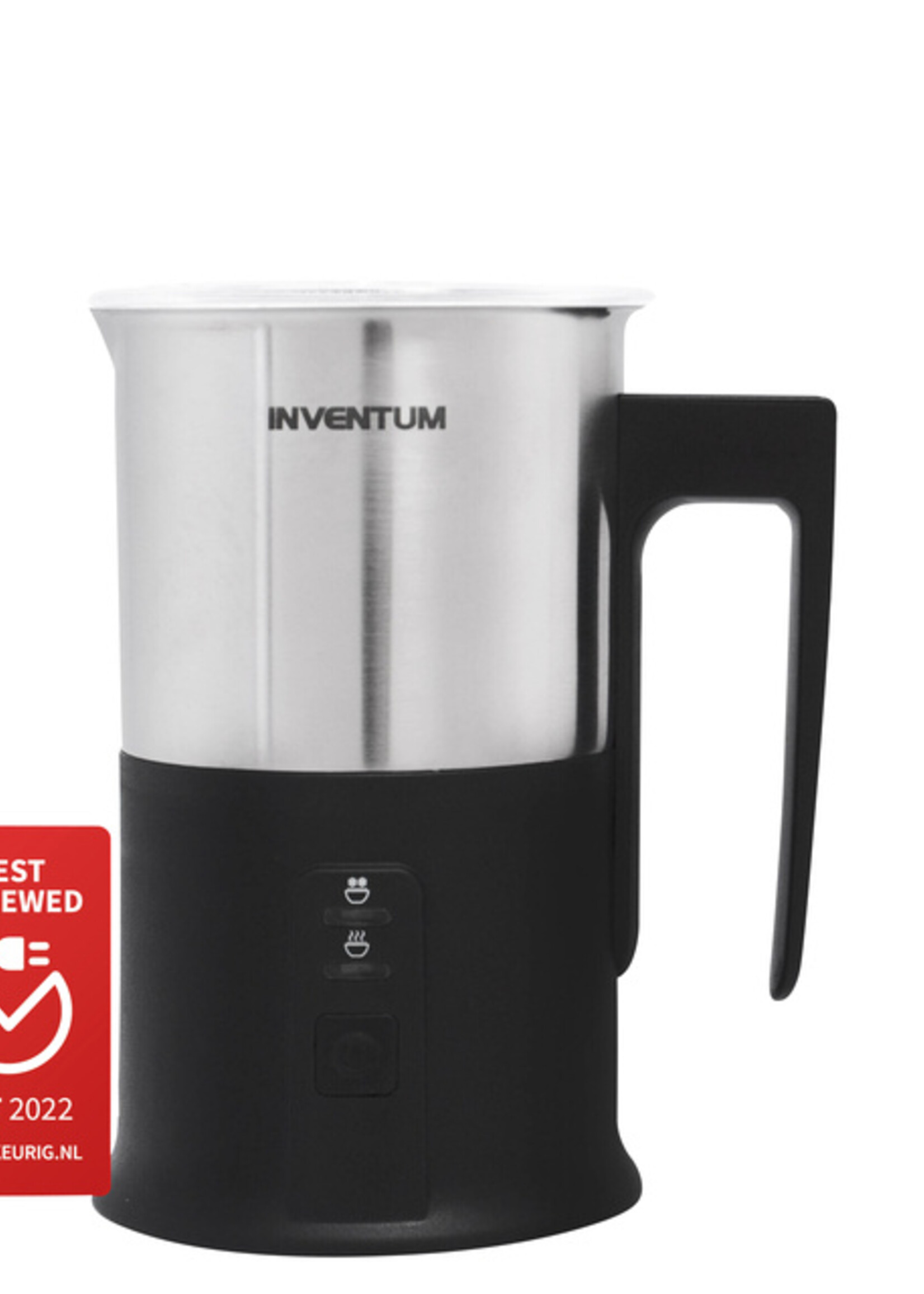 Inventum Mousseur à lait Inventum 240ml noir avec inox