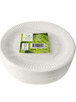 IEZZY disposables Assiette IEZZY 230mm carton blanc 100 pièces