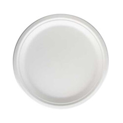 Assiette IEZZY 260mm 1 compartiment canne à sucre sans PFAS blanc 50 pièces