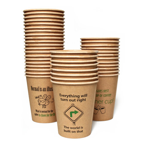 IEZZY disposables Beker IEZZY coffee-to-go 237ml karton 50 stuks