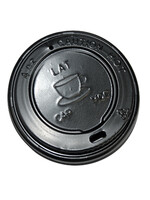 IEZZY disposables Bekerdeksel IEZZY Ø63 mm 100 stuks zwart