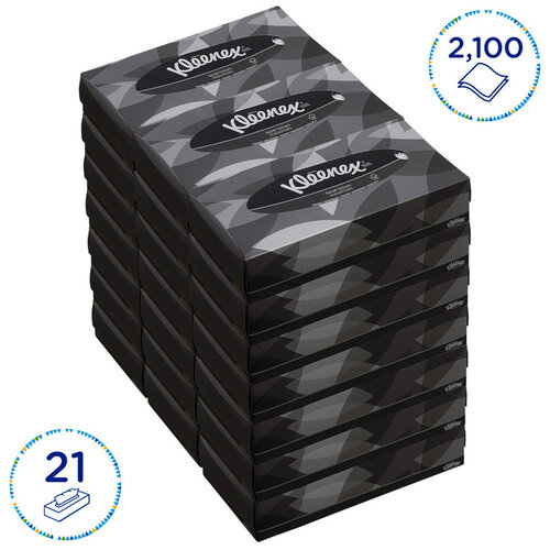 Kleenex Mouchoir Kleenex standard 2 épaisseurs 21x100 pièces blanc