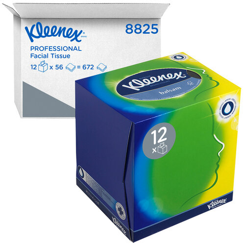 Kleenex Mouchoirs Kleenex Cube 3 épaisseurs 56 pièces blanc