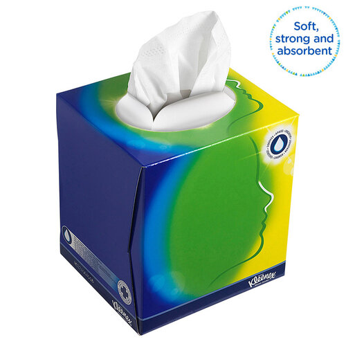 Kleenex Tissue KC kubus 3-laags 56stuks wit