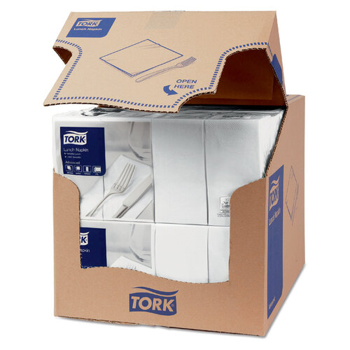 Tork Servetten Tork Enviroment Print 1/8 gevouwen 2-laags 200st wit 477402