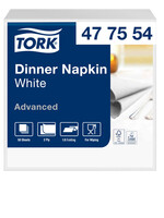 Tork Dinnerservetten Tork 1/8 vouw 2-laags 150st wit  477554