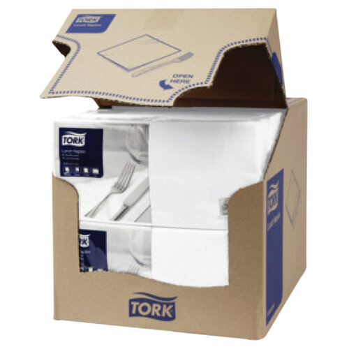 Tork Servetten Tork 2-laags 1/4 gevouwen 200st wit 477149