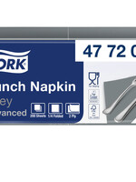Tork Serviette Tork 477205 2 épaisseurs pli 1/4 gris 200 pièces