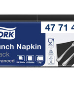 Tork Servetten Tork 2-laags 1/4 gevouwen 200st zwart 477148