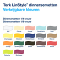 Tork Serviette Tork 478711 LinStyle Dinner 1 épaisseur blanc 50 pièces