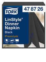 Tork Dinnerservetten Tork  LinStyle 1/4-vouw 1-laags 50st zwart 478726