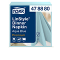 Tork Dinnerservetten Tork LinStyle® 1/4-vouw 1-laags 50st aquablauw 478880