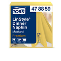 Tork Dinnerservetten Tork LinStyle® 1/4-vouw 1-laags 50st mosterdgeel 478882