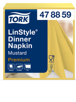 Tork Dinnerservetten Tork LinStyle® 1/4-vouw 1-laags 50st mosterdgeel 478882