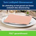 Tork Dinnerservet Tork LinStyle® 1/4-vouw 1-laags 50st koraalrood