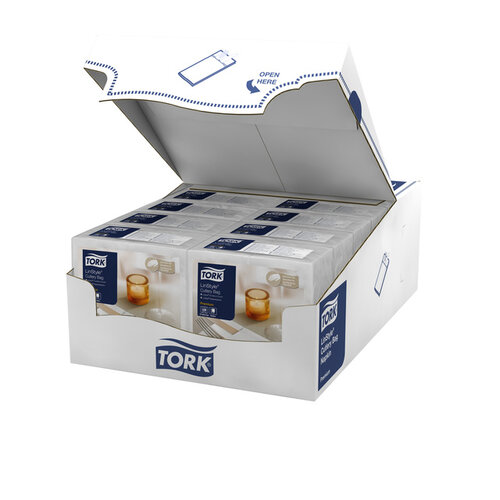 Tork Serviette pochette Tork LinStyle 509600 durable 1 épaisseur blanc 50 pièces