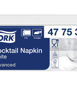 Tork Serviette Tork Cocktail 477534 2 épaisseurs pli 1/4 blanc 200 pièces