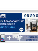 Tork Distributeur serviettes Pack Starter Tork Xpressnap Fit 962900 N14 noir