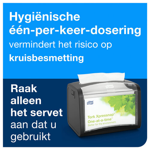 Tork Servetten Tork Expressnap N4 extra zacht premium 1/2 vouw 2-laags wit 15850