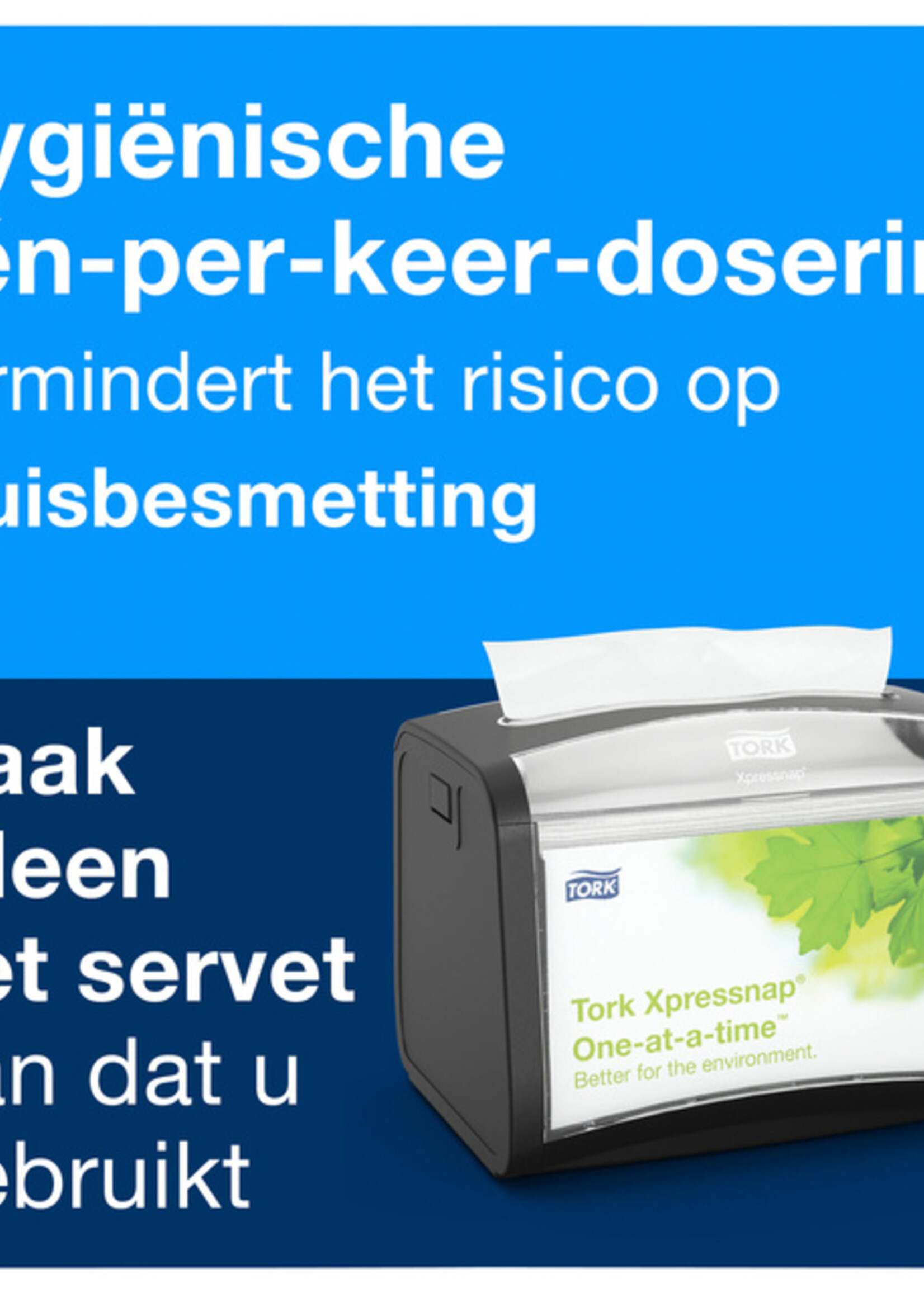 Tork Serviette Tork Xpressnap 12880 Extra douce Pli 1/2 2 épaisseurs naturel 1000 pièces