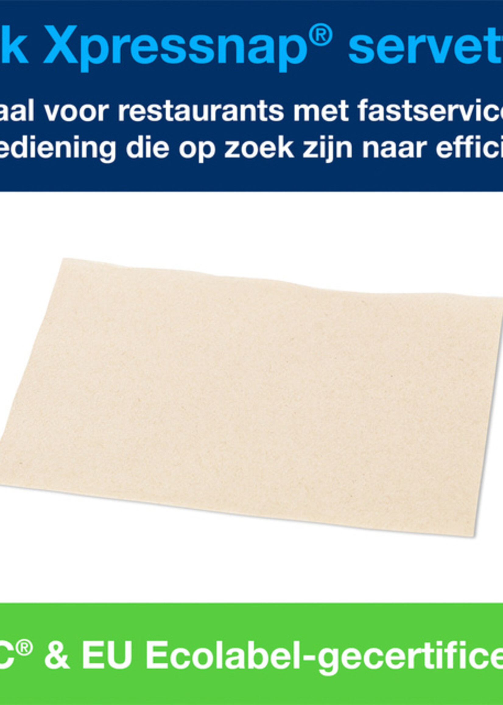 Tork Serviette Tork Xpressnap 12880 Extra douce Pli 1/2 2 épaisseurs naturel 1000 pièces