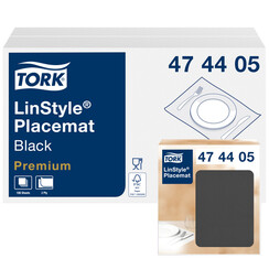 Placemats Tork  LinStyle® 39x30cm 100st zwart 474405