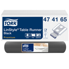 Chemin de table Tork LinStyle 474165 1 épaisseur 120cmx40cm noir