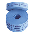 Combicraft Consumptiebon Combicraft 57x30mm 2-zijdig 2x1000 stuks blauw