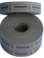 Combicraft Consumptiebon Combicraft 57x30mm 2-zijdig 2x1000 stuks geel