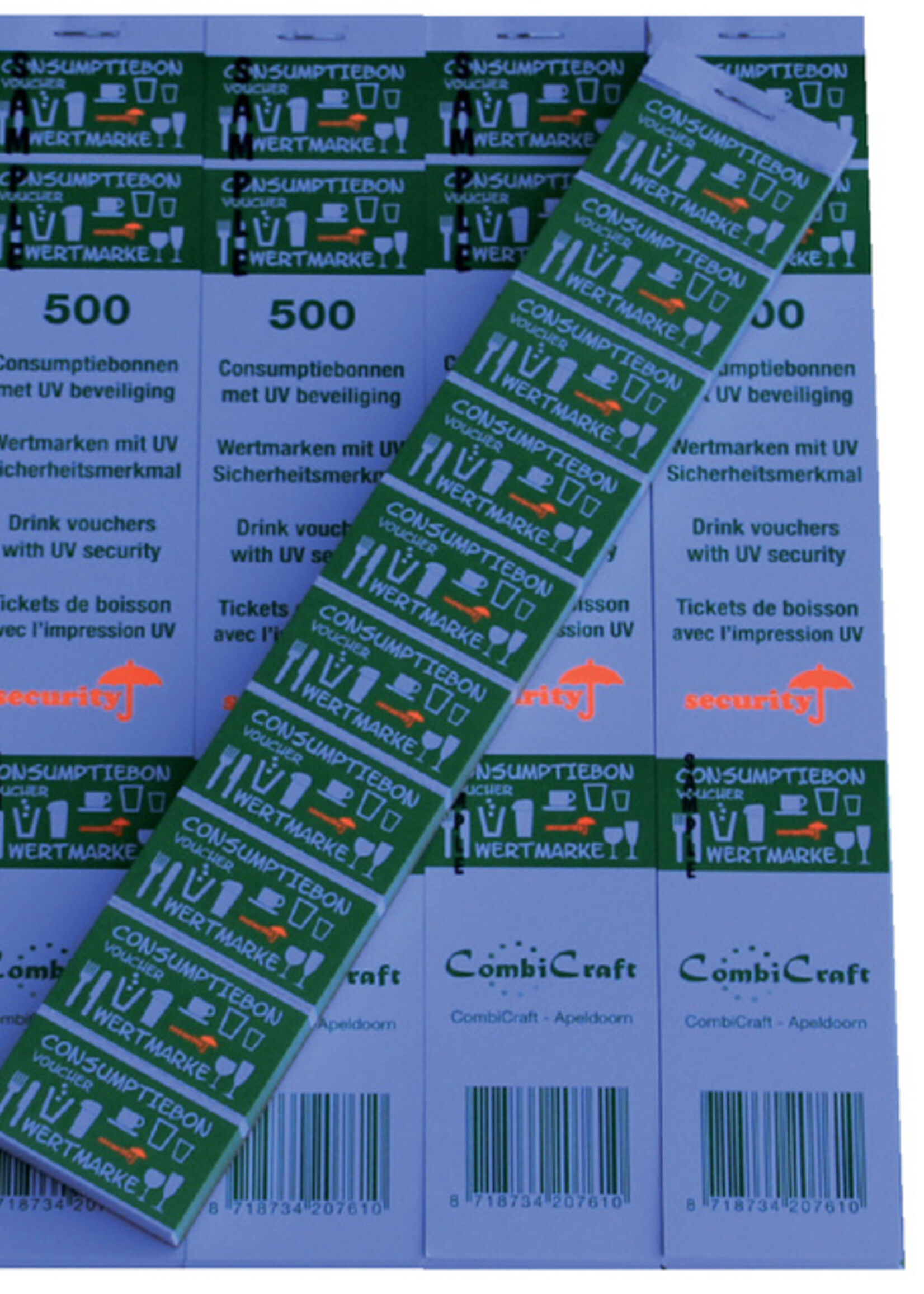 Combicraft Consumptiebon Combicraft UV beveiliging 500 stuks groen