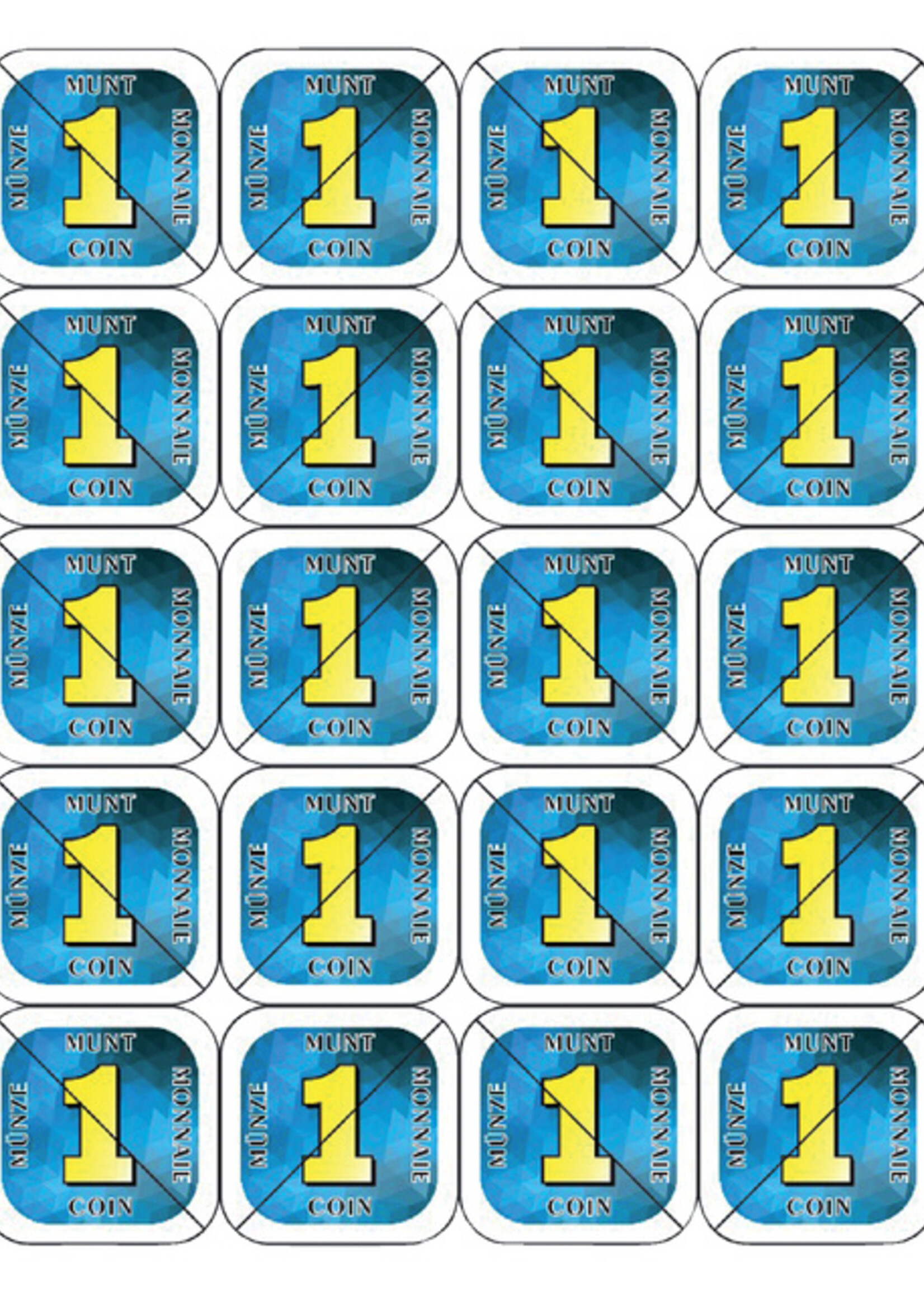 Combicraft Jetons sécable Combicraft 200 pièces bleu