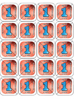 Combicraft Jetons sécable Combicraft 200 pièces rouge