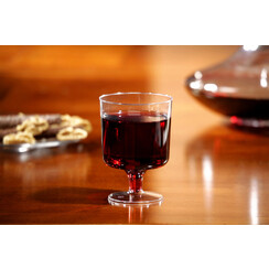 Wijnglas Papstar 200 ml D 72 mm kunststof transparant