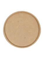 IEZZY disposables Couvercle récipient à soupe IEZZY Ø98mm kraft 25 pièces