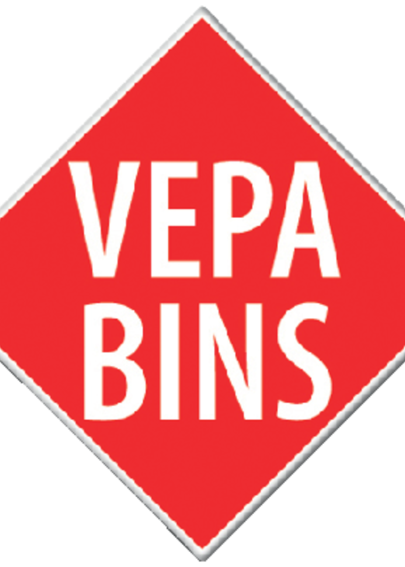 Vepa Bins Asbak metaal verchroomd 160mm RVS stapelbaar