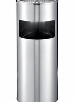 Durable Poubelle-cendrier Durable 3373-23 rond inox