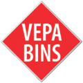 Vepa Bins Poubelle-cendrier 30 litres noir